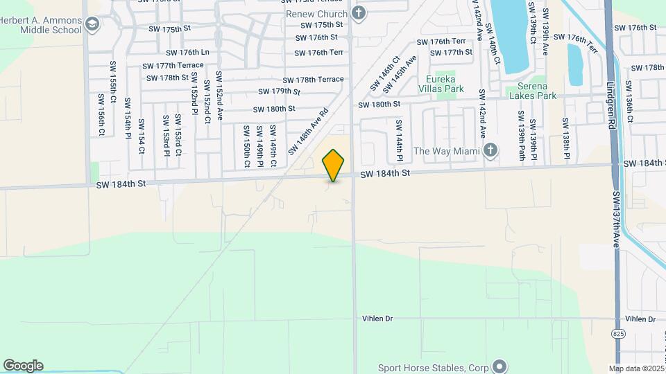 14790 SW 184th St Map and Location Details