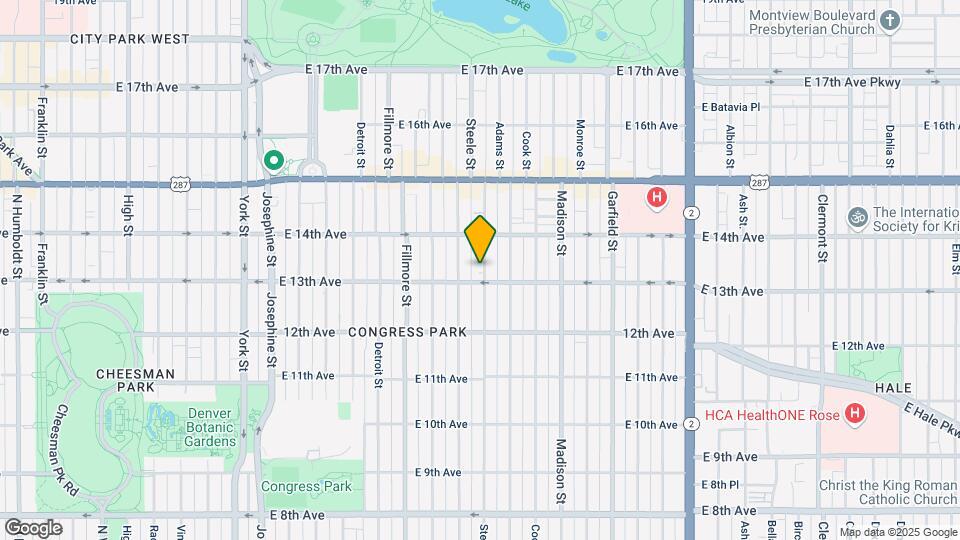 1327 Steele St Map and Location Details