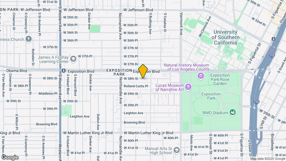 1186 W 38th St Map and Location Details