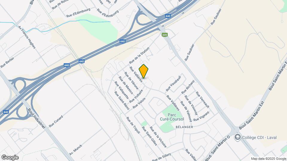 2255 Vallières Rue Map and Location Details