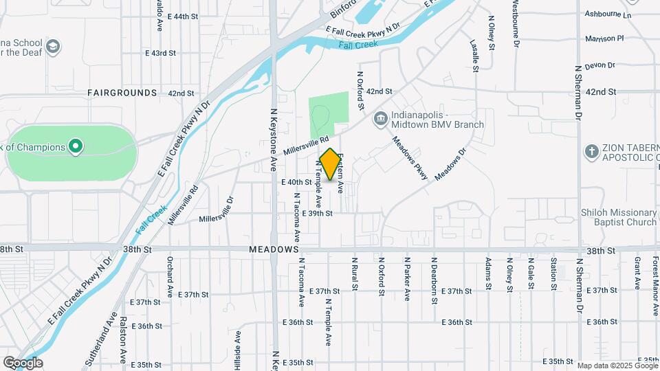 2619 E 40th St Map and Location Details