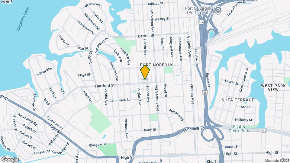 656 Florida Ave Map and Location Details