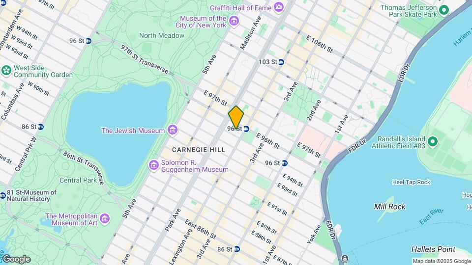 133 E 95th St Map and Location Details