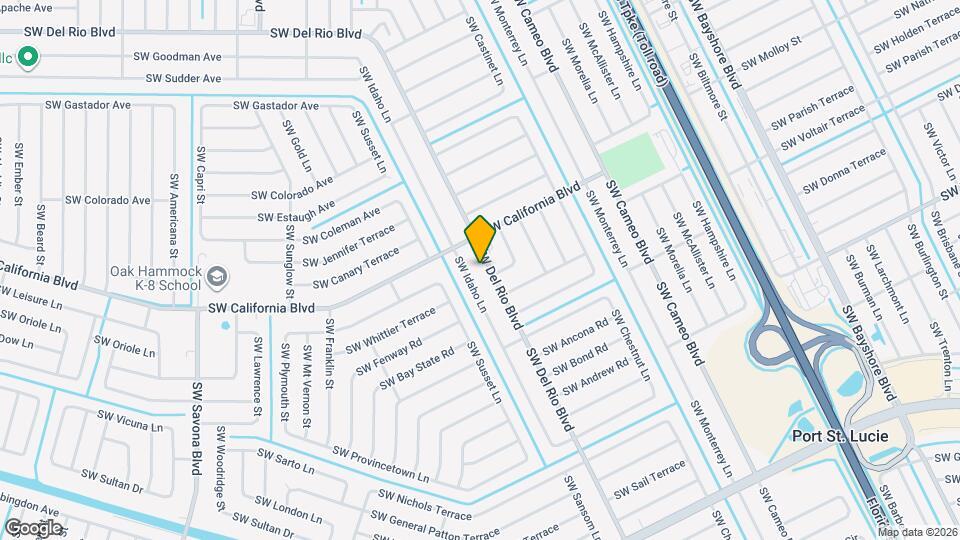 980 SW Del Rio Blvd Mapa y Detalles de la Ubicación