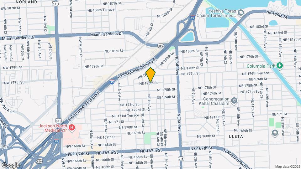 17541 NE 4th Ave Map and Location Details