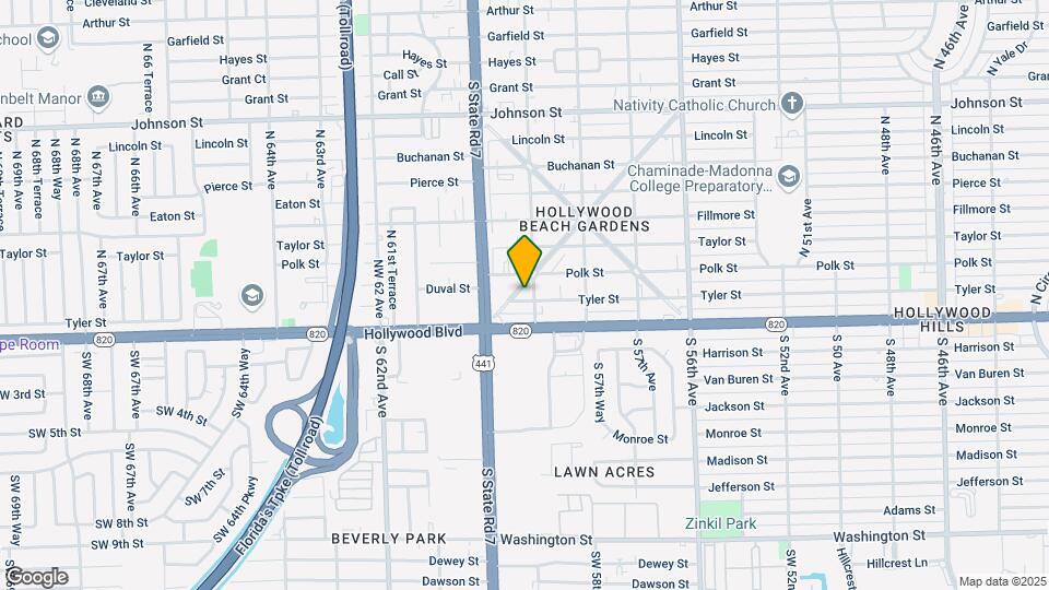 5901-5903 Tyler St Map and Location Details