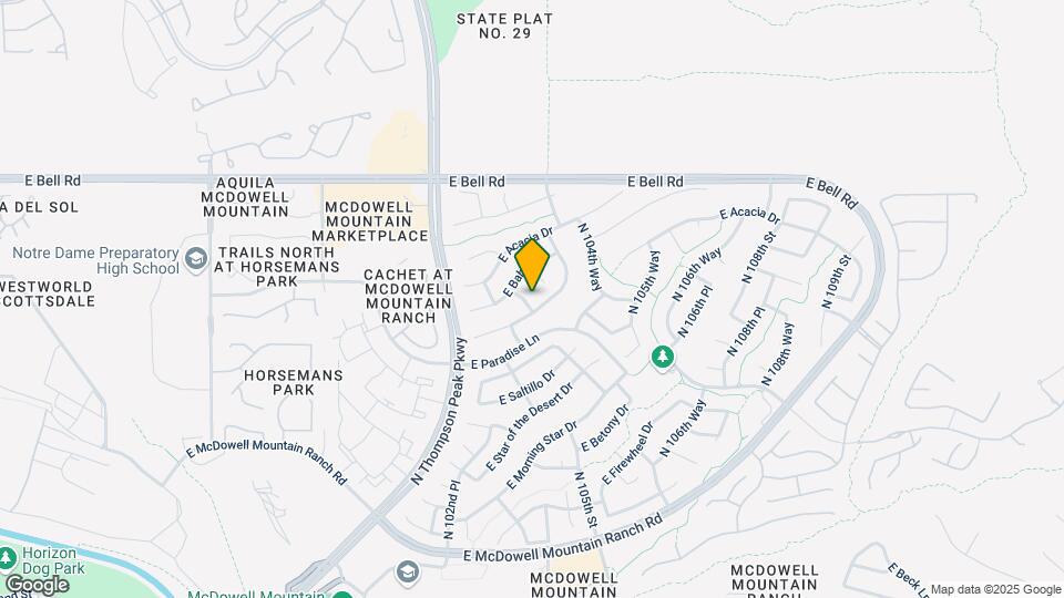 16457 N 103rd Pl Mapa y Detalles de la Ubicación