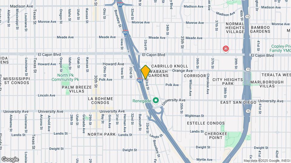 4122 33rd St Map and Location Details