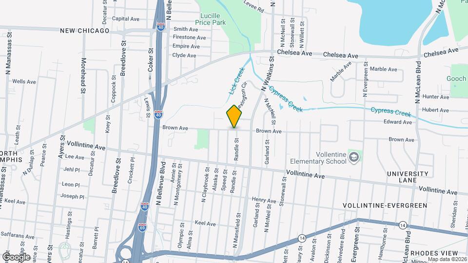 1047 Randle St Map and Location Details