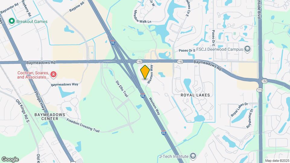 Furnished Studio-Jacksonville - Baymeadows Mapa y Detalles de la Ubicación