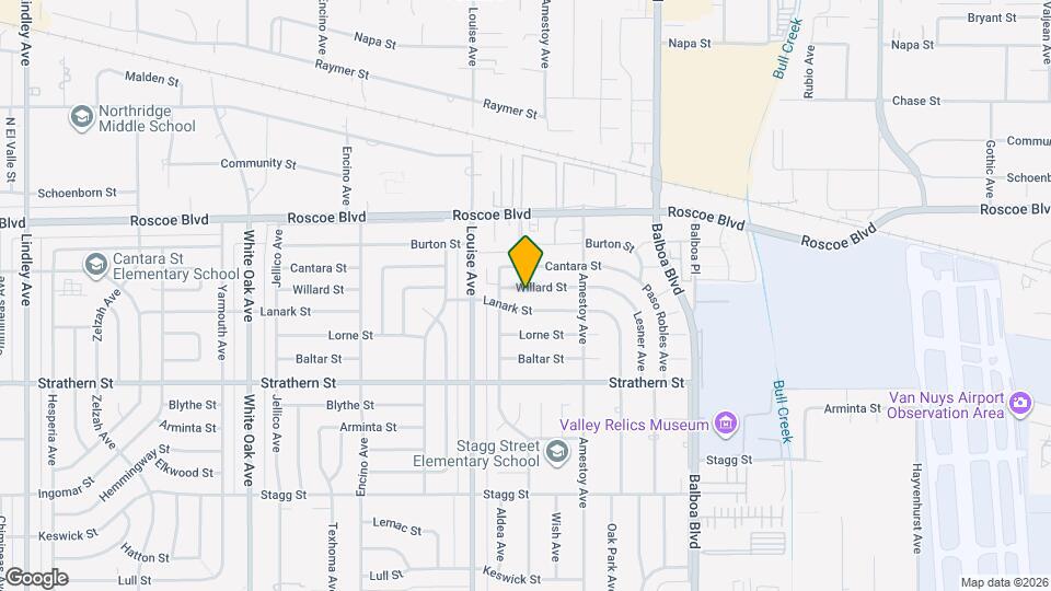 17200 Willard St Mapa y Detalles de la Ubicación