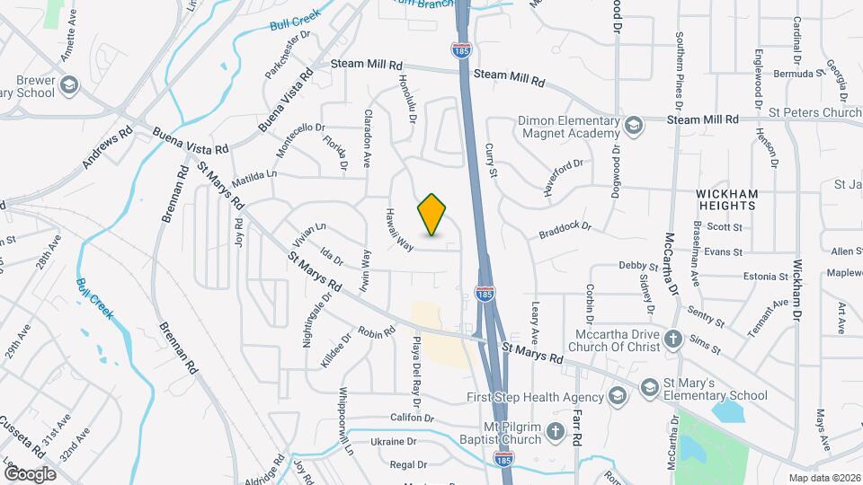 3839 Hawaii Way Map and Location Details