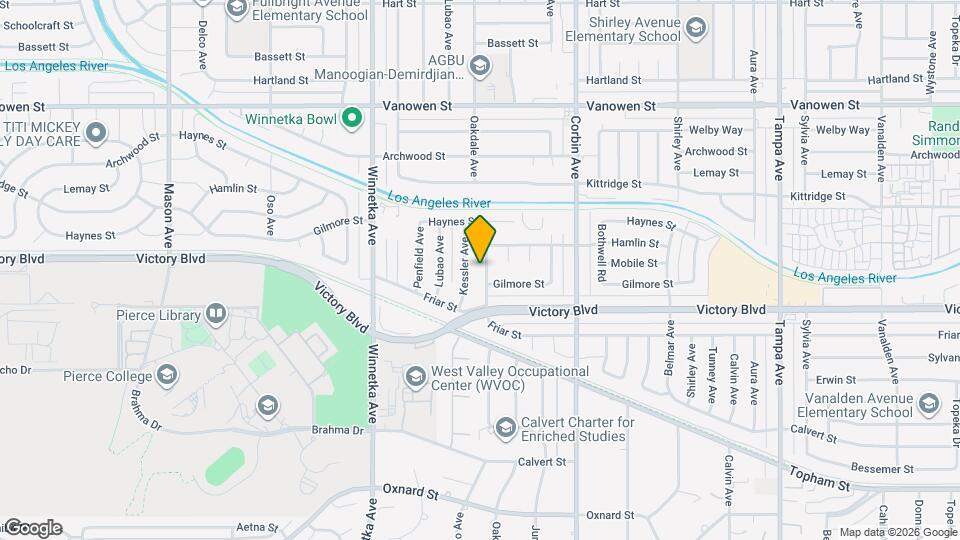 6445 Oakdale Ave Map and Location Details