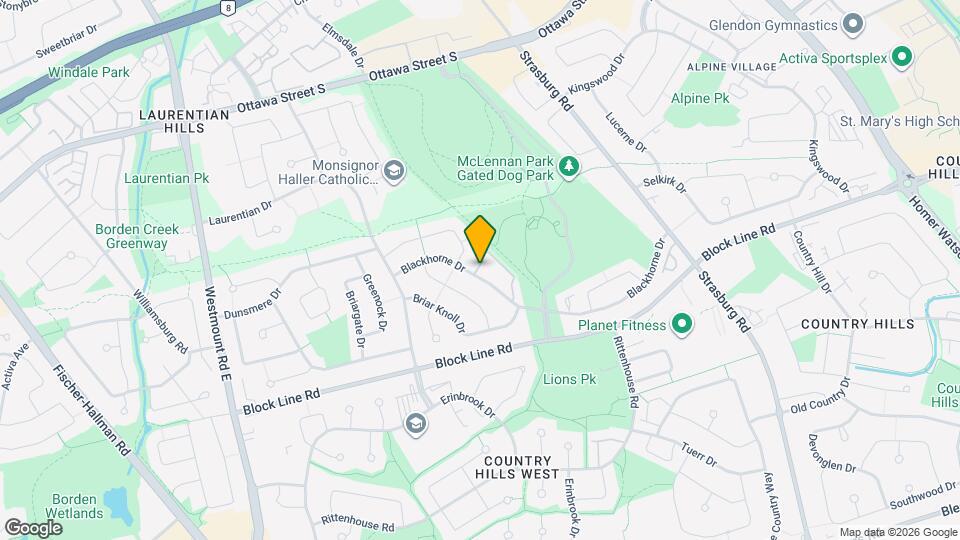 268 Blackhorne Dr Map and Location Details