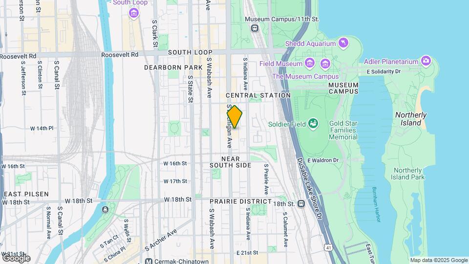 1465 S Michigan Ave Map and Location Details