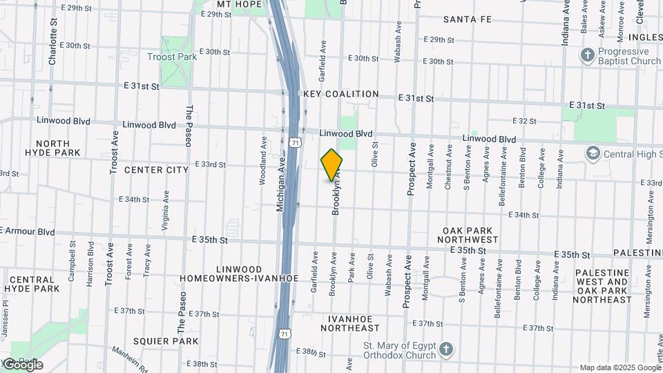 3320 Brooklyn Ave Map and Location Details