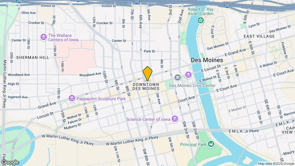 The Des Moines Building Map and Location Details