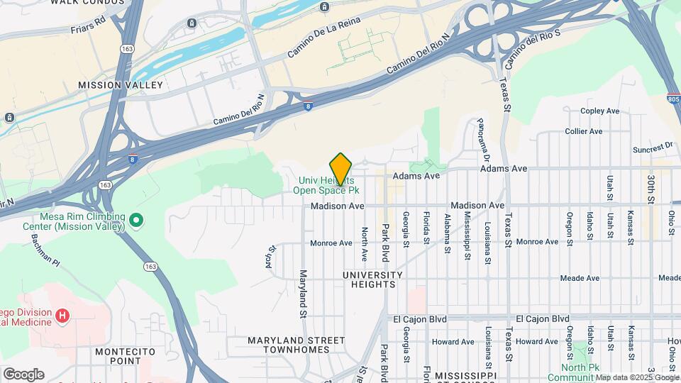 4640 Campus Ave Map and Location Details