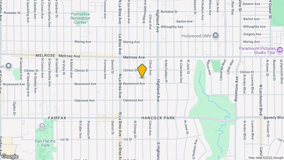 513 N Mansfield Ave Map and Location Details