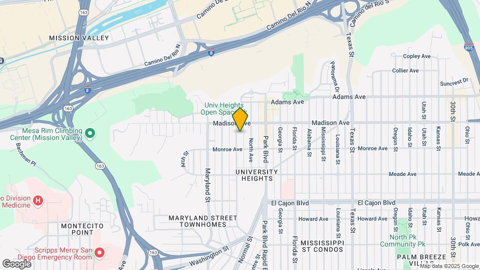 4553 Campus Ave Map and Location Details