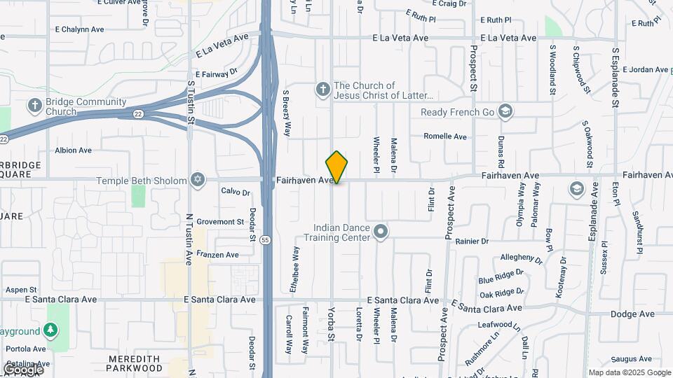 13022 Yorba St Map and Location Details