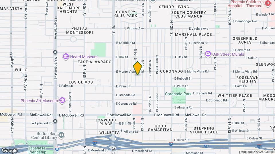 2029 N 9th St Map and Location Details