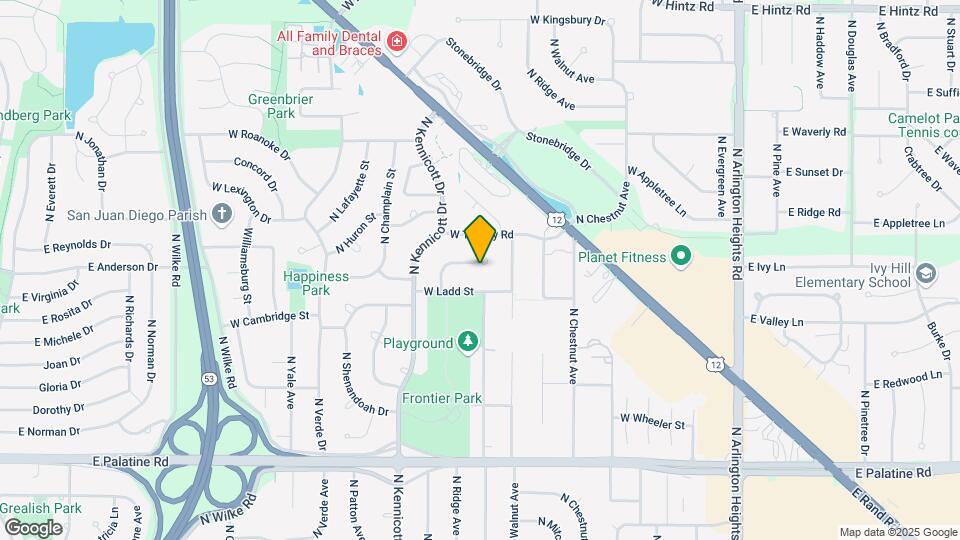 723 W Gettysburg Dr Map and Location Details