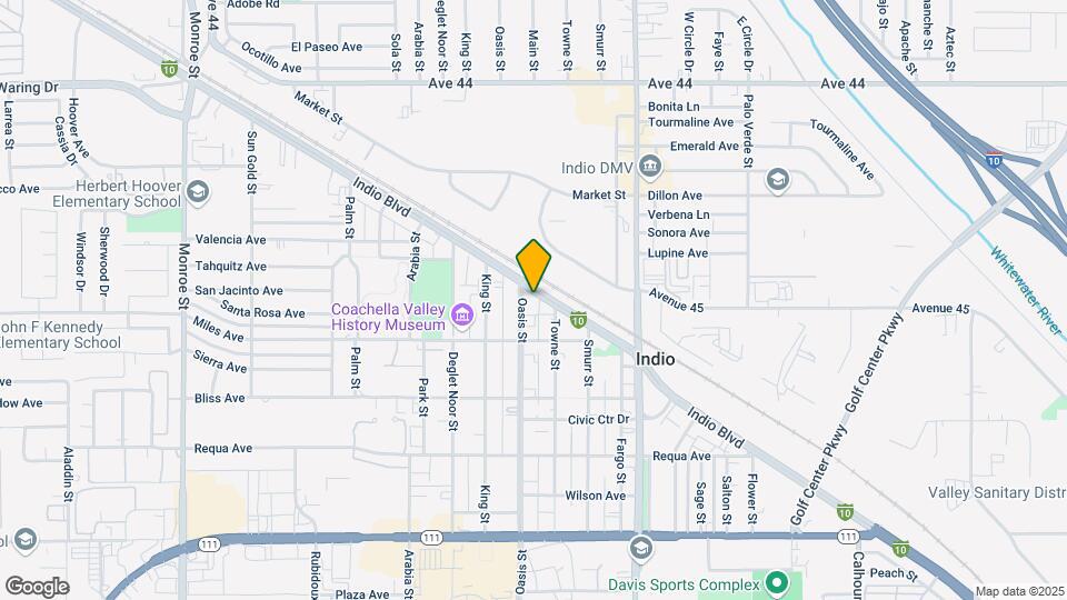 44766 Oasis St Map and Location Details