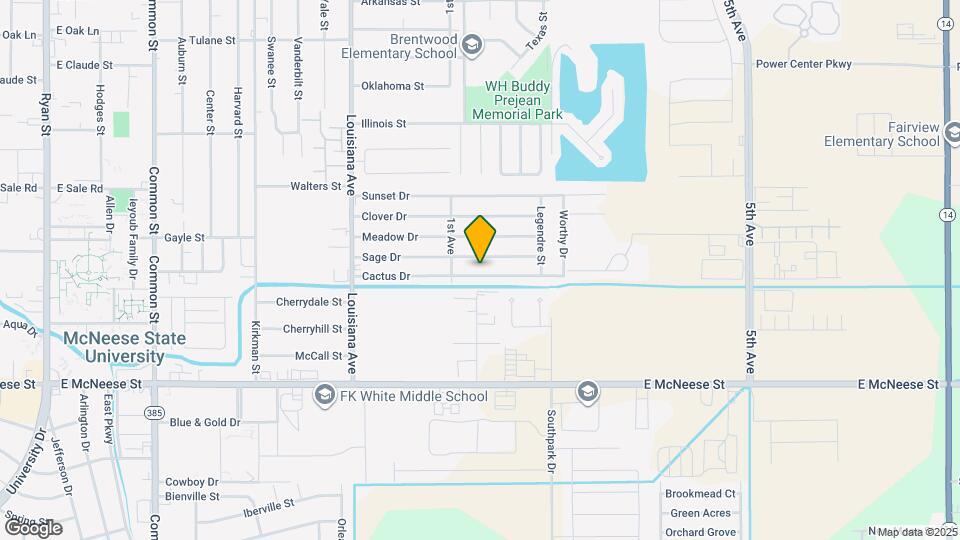 1421 Cactus Dr Map and Location Details