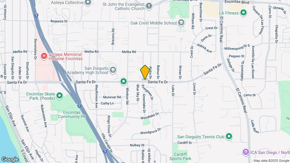 1008 Santa Fe Dr Map and Location Details