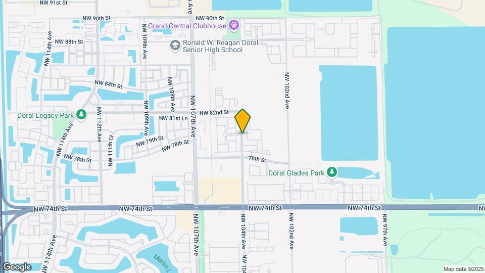8005 NW 104th Ave Map and Location Details