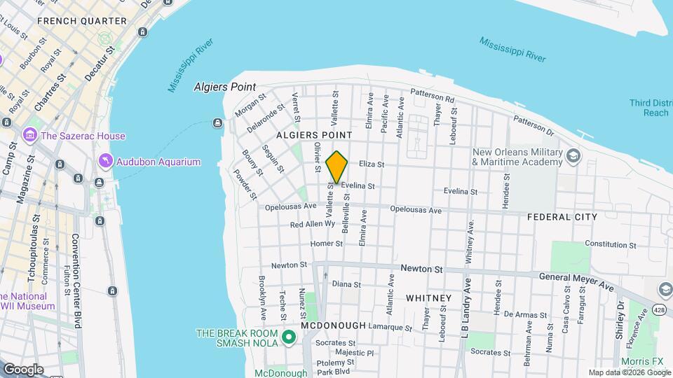 713 Evelina St Mapa y Detalles de la Ubicación