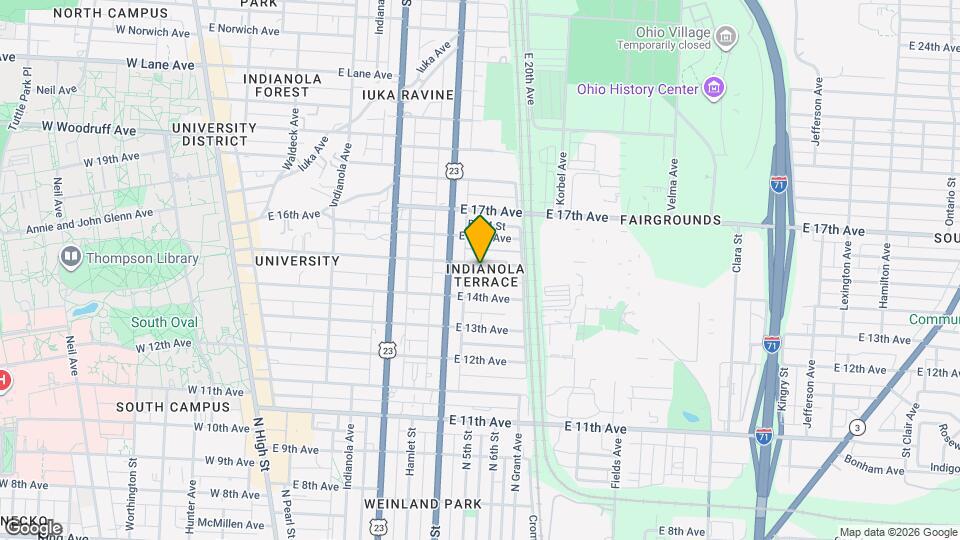 385 E 15th Ave Map and Location Details