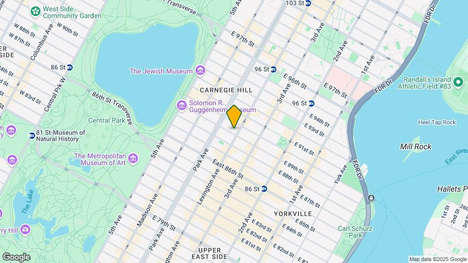121 E 89th St Mapa y Detalles de la Ubicación