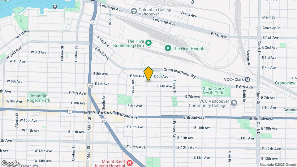507 E 6th Ave Map and Location Details
