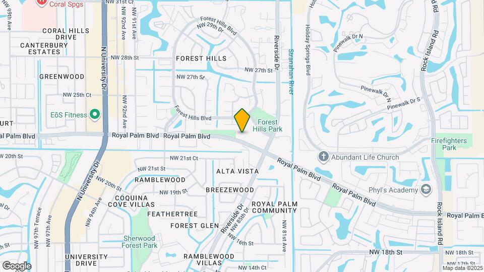 8401 Royal Palm Blvd Map and Location Details
