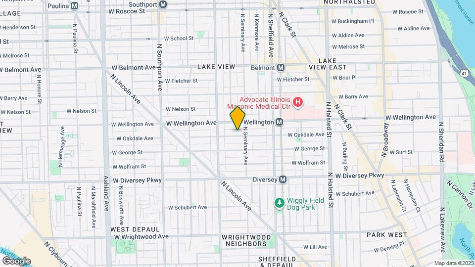 1116 W Oakdale Ave, Unit 2A Map and Location Details