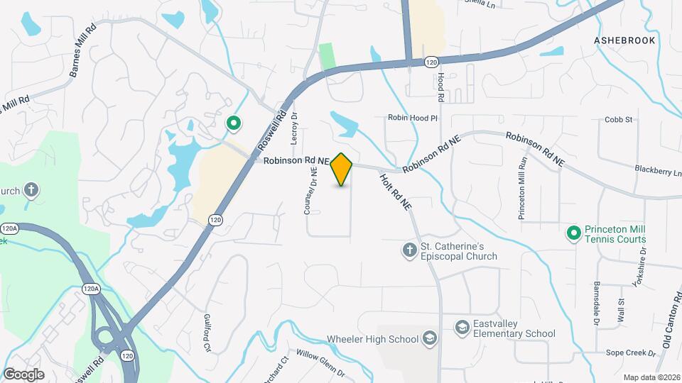 725 McBurnette Rd N E Map and Location Details