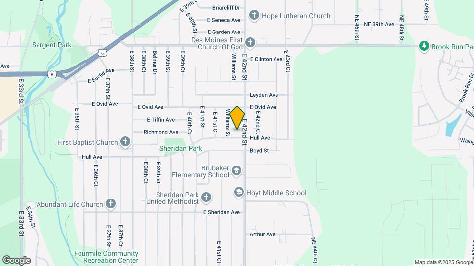 4158 E Hull Ave Map and Location Details