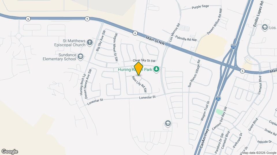 3021 Desert Sage Ave SW Map and Location Details