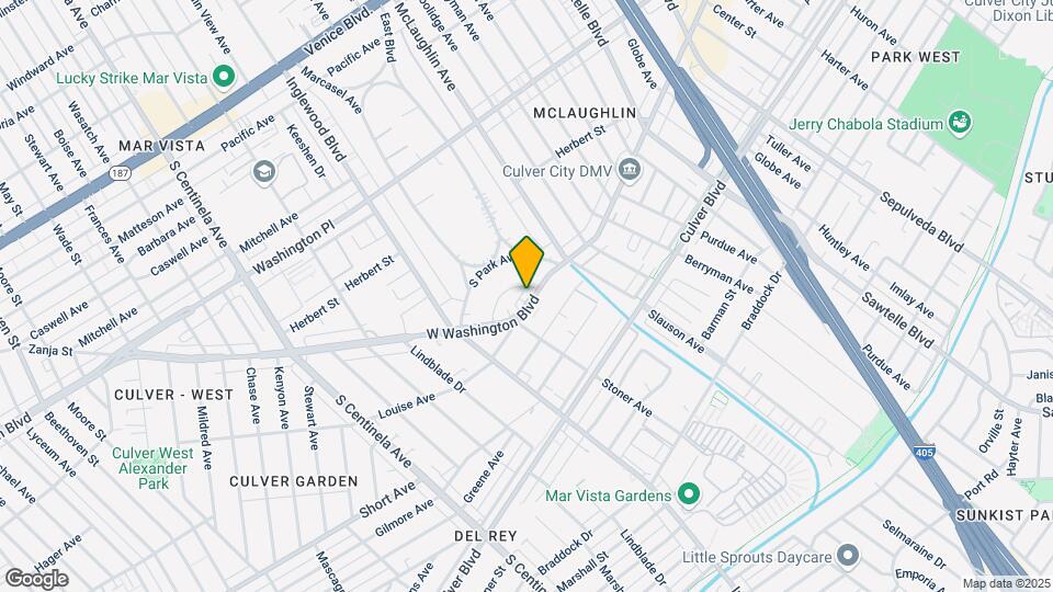11815 W Washington Blvd Mapa y Detalles de la Ubicación