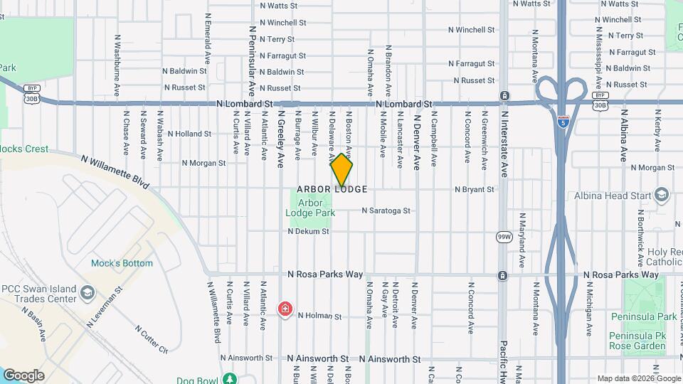 2420 N Bryant St Mapa y Detalles de la Ubicación