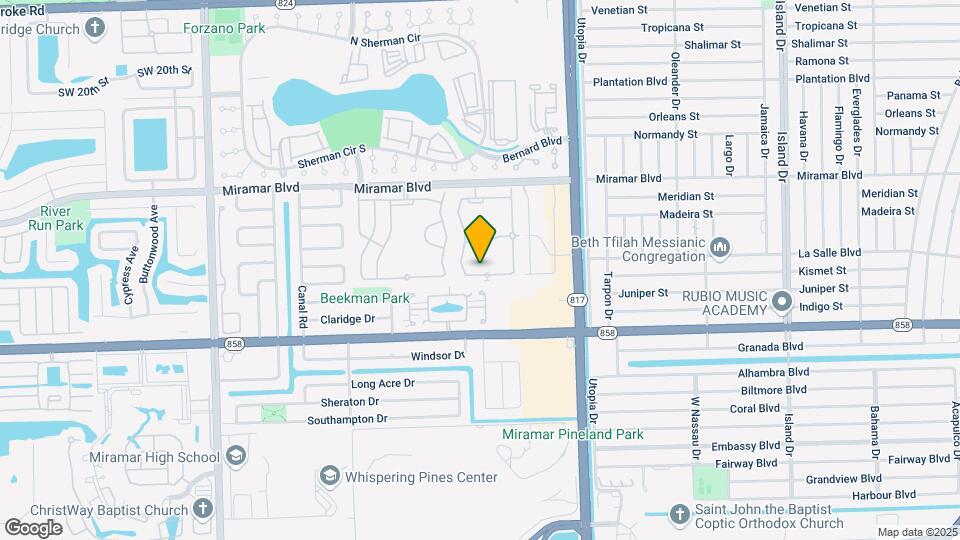 8253 SW 29th St Map and Location Details