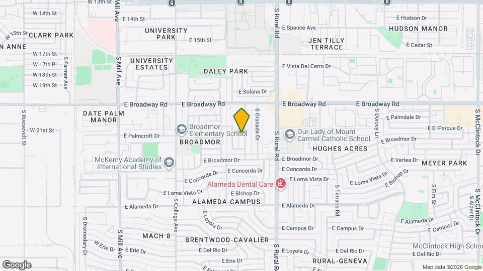2114 S La Rosa Dr Mapa y Detalles de la Ubicación