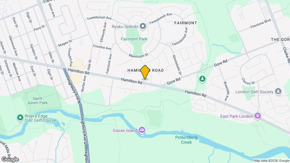 1100 Hamilton Rd Map and Location Details