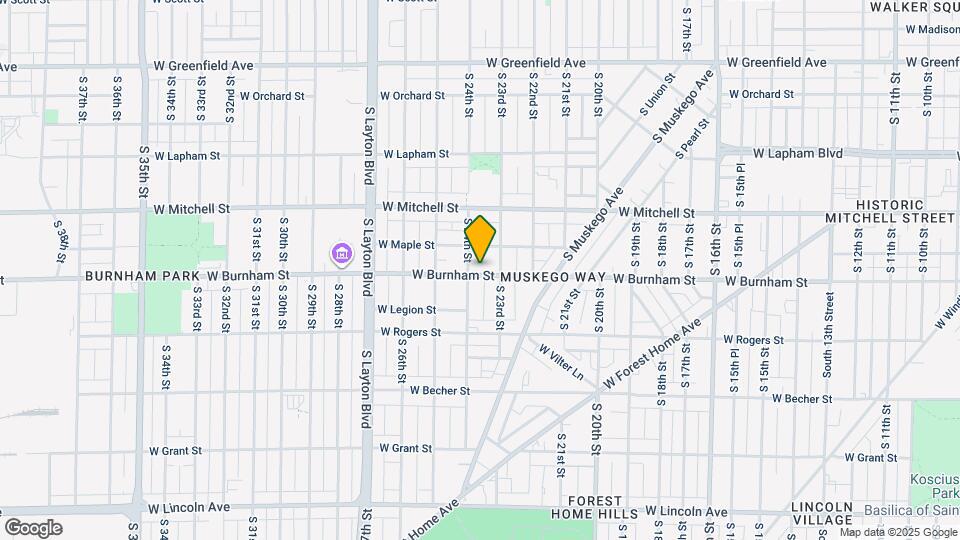 2326 W Burnham St Map and Location Details