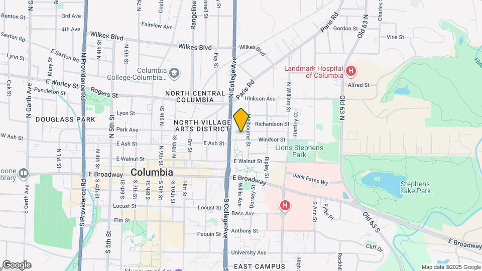 1309 Windsor St Map and Location Details