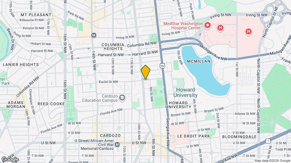 924 Euclid St NW Map and Location Details