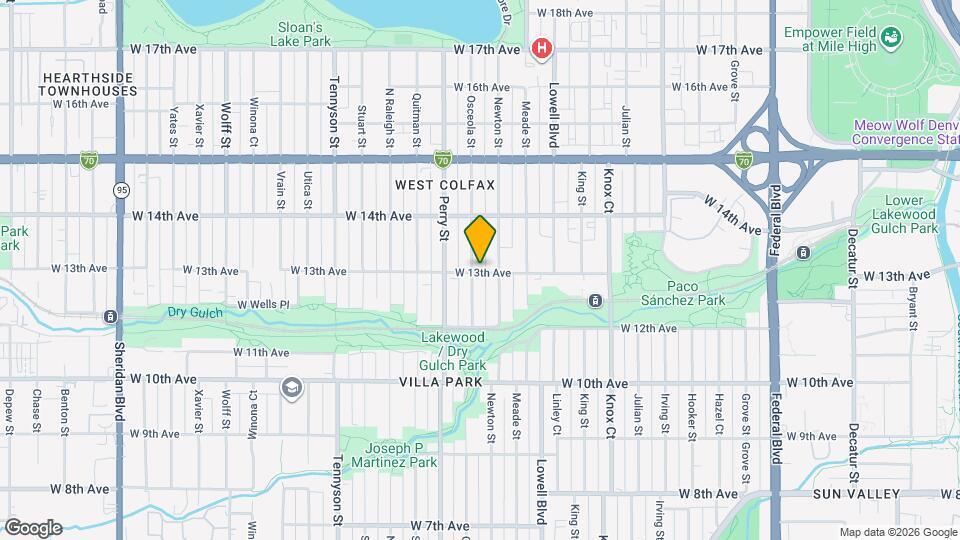 1306 Osceola St Map and Location Details