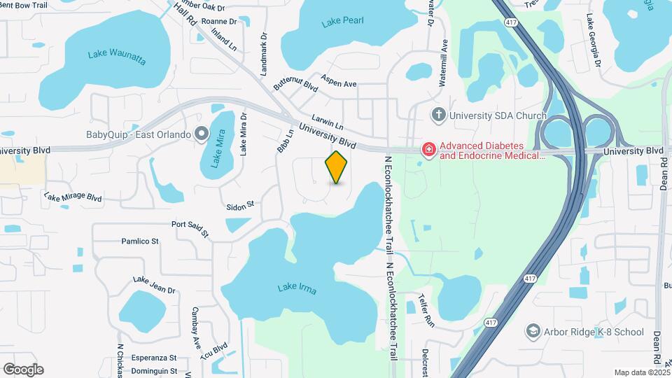 3929 Orange Lake Dr Mapa y Detalles de la Ubicación